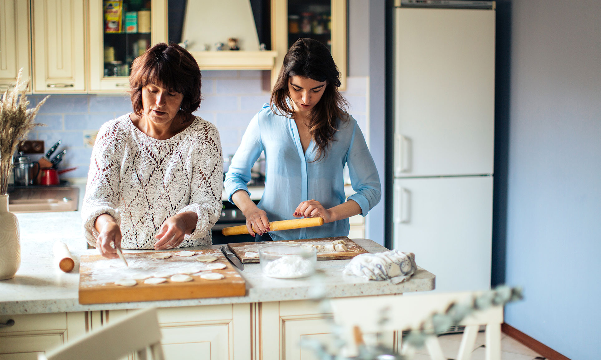 Mother and Daughter Cooking Mother and Daughter Cooking
